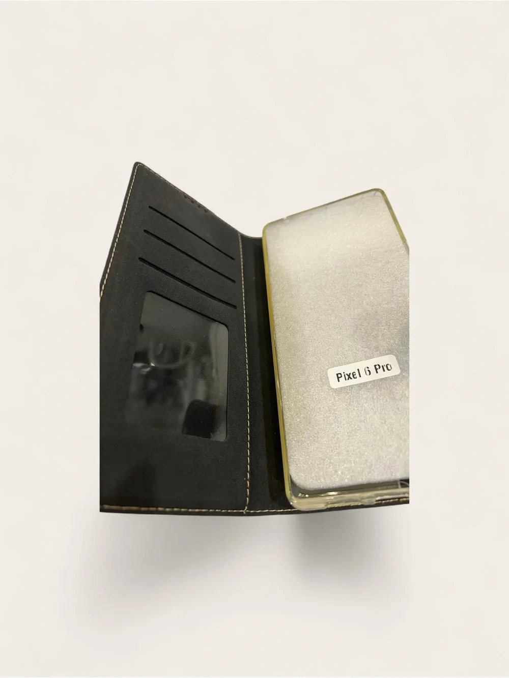 FEITENN Picel 6 Black Folio Wallet Phone Case with Magnetic Strap